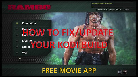 How to Fix or Update The Rambo Kodi Build Rumble