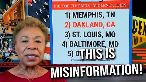 Oakland Mayor pulls made-up statistics out of her A** to prove city isn't a CRIME-INFESTED SH*THOLE