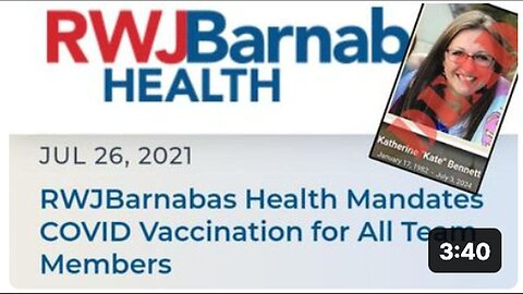 "Another Medical Employee Suddenly Eliminated by Mandates"