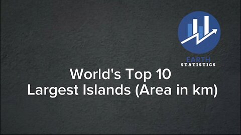 World's Top 10 Largest Islands (Area in km)...