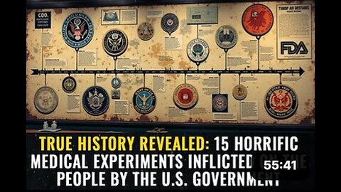 15 horrific MEDICAL EXPERIMENTS Inflicted on the People by a Terrorist Organization referred to by many as the U.S. "Government"