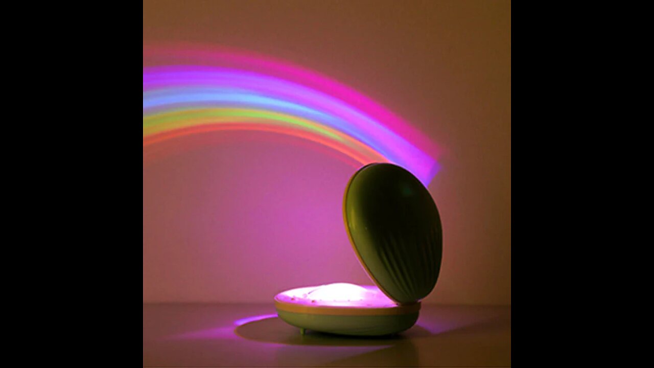 LED Rainbow Projection Night Light
