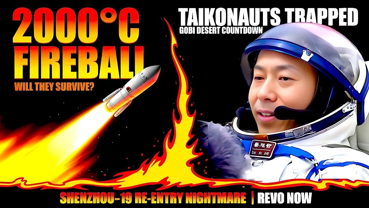 🔥 SHENZHOU-19 RE-ENTRY NIGHTMARE: Will Taikonauts Survive 2000°C Gobi Inferno? | Revo Now