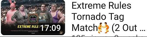 Extreme Rules Tornado Tag Match🤼(2out...