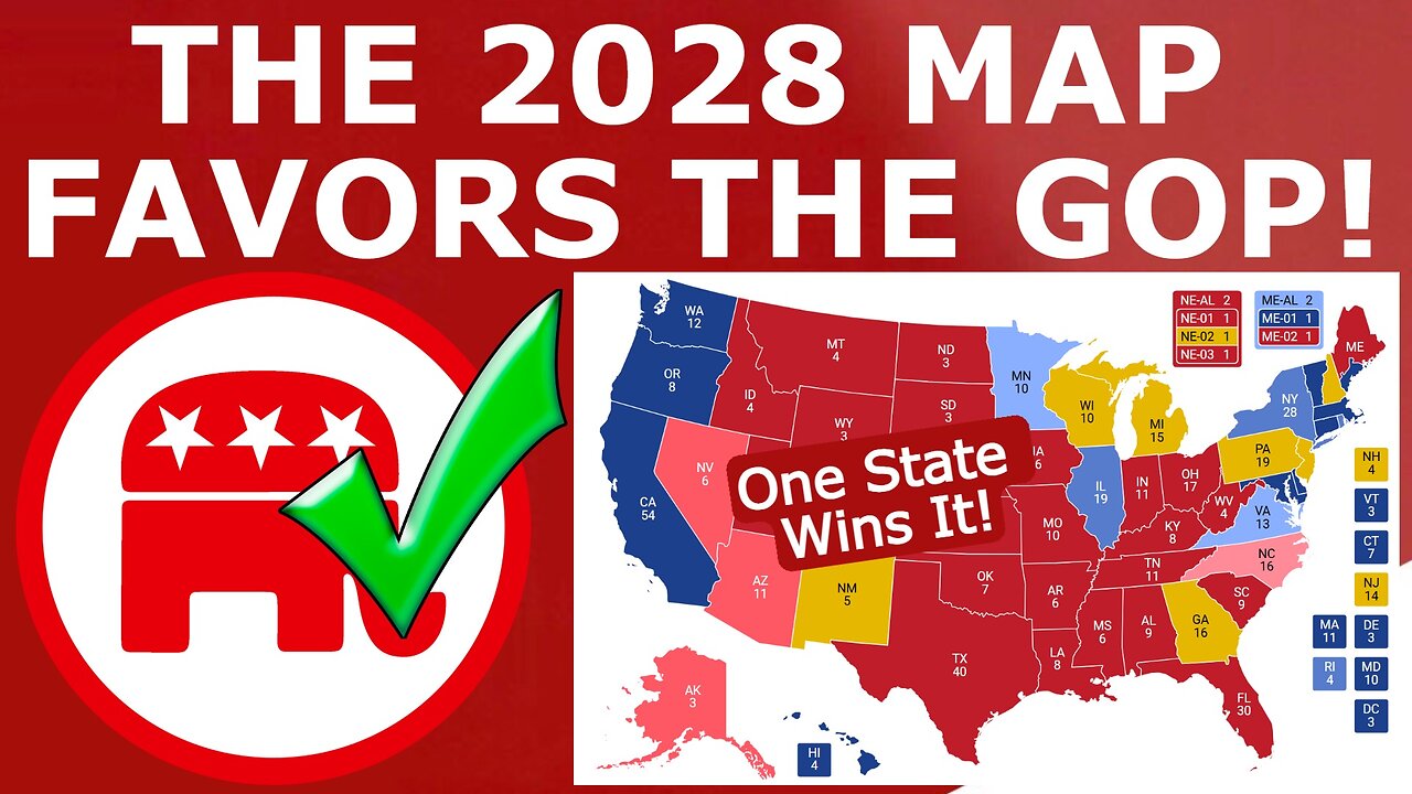The 2028 Electoral Map Is BRUTAL for the Democrats!