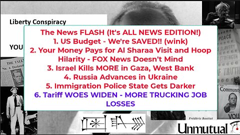 Liberty Conspiracy LIVE 11-11-25 Sharaa n Trump, ICE Maniacs, Budget Bugs, YOU!