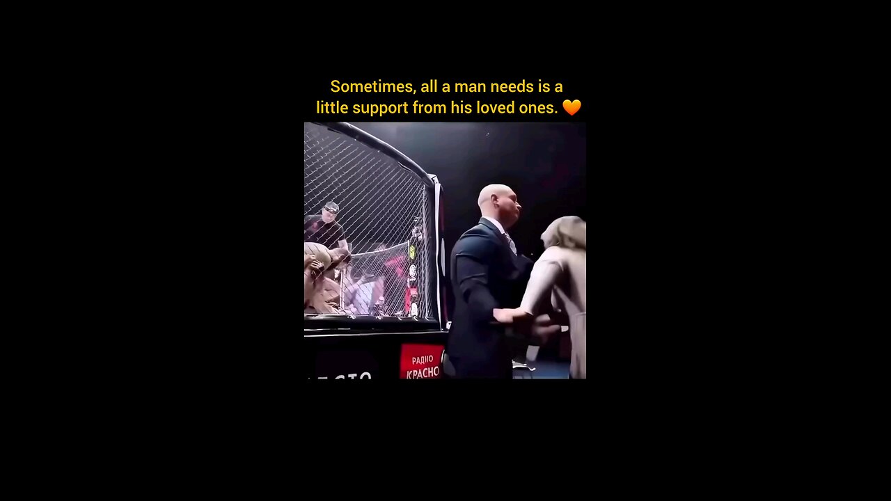 Sometimes, all a man needs is a little support from his loved ones.