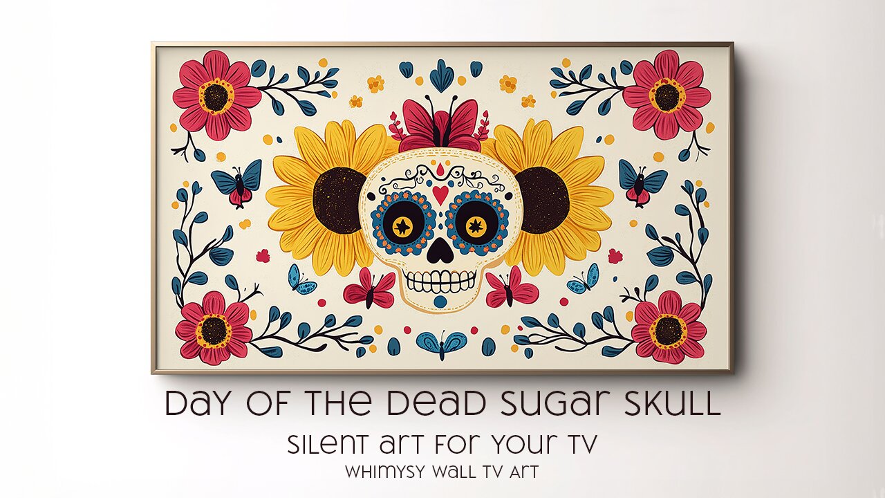 Beautiful Día de los Muertos Art | Sugar Skull & Floral Folk Art Inspiration