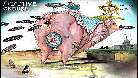 APRIL 4 Funny American Political Cartoon - Breaking News - USA Politic Caricature - Trump Satire