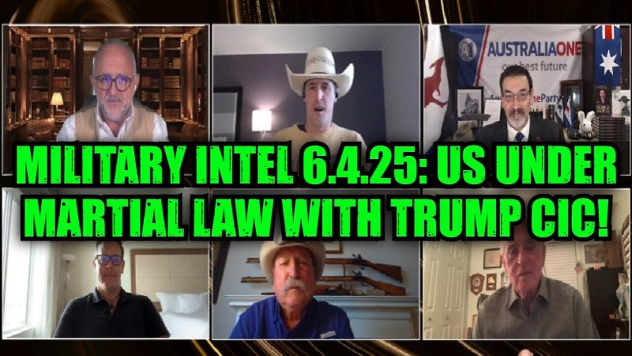 Lt. Col. Riccardo Bosi & Derek Johnson: Military Intel 6.4.25: US Under Martial Law With Trump CIC!