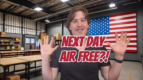 Did somebody say FREE NEXT DAY AIR?!