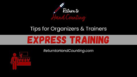 Express Training: Tips for Trainers & Organizers