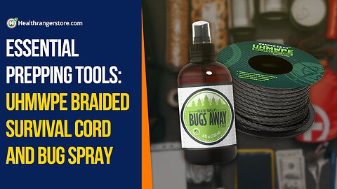 Essential prepping tools: UHMWPE Braided Survival Cord and Bug Spray