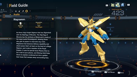 magnamon all digivolution/de-digivolution/profile Digimon Story Time Stranger