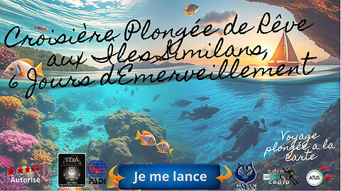 🤿 #Thailanddiving Croisière Plongée de Rêve aux Îles Similans,