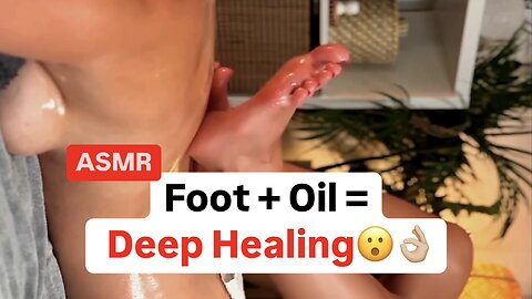 Deep Back ASMR Massage Using Feet & Oil | A Unique Path to Pain Relief