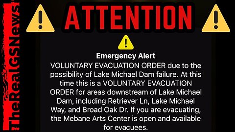 🚨 BREAKING: DAM FAILURE IMMINENT IN TAYLORTOWN, NC