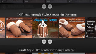 DIY Craft Style Sheepskin Patterns and Video Tutorials.