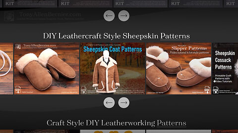 DIY Craft Style Sheepskin Patterns and Video Tutorials.