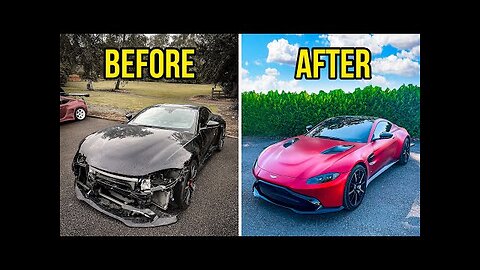 FULL BUILD - REBUILDING A CRASH DAMAGED 2019 ASTON MARTIN VANTAGE