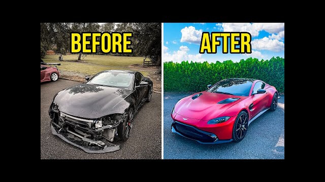 FULL BUILD - REBUILDING A CRASH DAMAGED 2019 ASTON MARTIN VANTAGE
