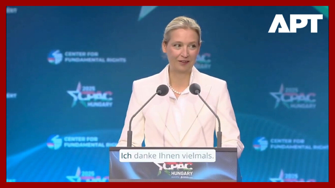 🇩🇪 Germany AfD Member Alice Weidel’s May 30/2025 CPAC Speech 🗨 Exposing Corrupt Globalist Politicians