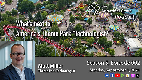 Whats next for America's Theme Parks Technologist? Matt Miller Returns! | Attractions Group Podcast