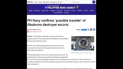 PN confirms possible transfer of used, “Japan Surplus” Abukuma-class Ships, but Joint Dev't needed
