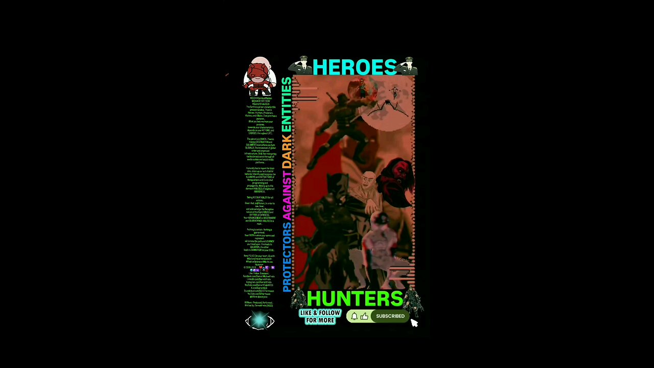 ▪︎HEROES AND HUNTERS/PROTECTORS AGAINST DARK ENTITIES▪︎
