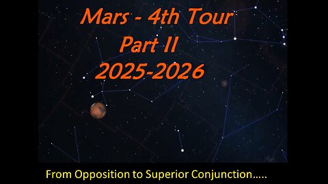 Mars 4th Tour 2023-2026, Part Two - from Opposition to Superior Conjunction