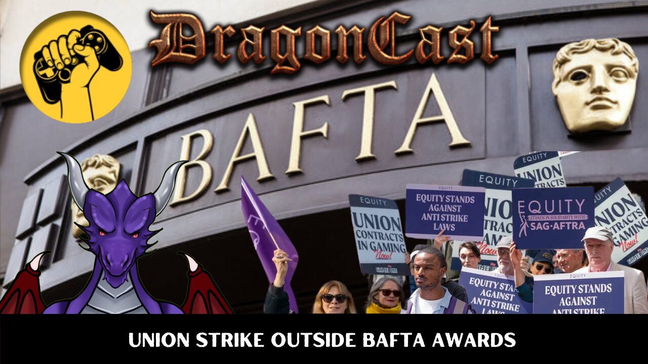 SAG-AFTRA EQUIY protests outside BAFTA
