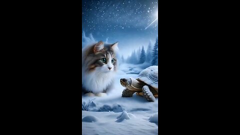 combination of a tourtail and small cat