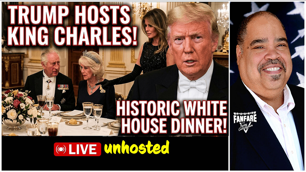President Trump First Lady Melania Trump Host King Charles and Queen Camilla For Dinner