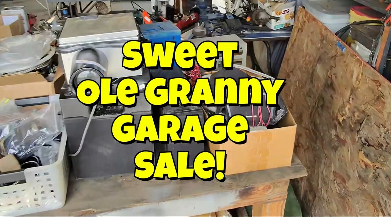 Got a story and found a deal at this garage sale.