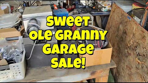 Got a story and found a deal at this garage sale.