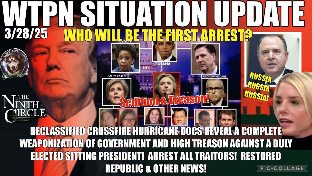 WTPN SIT/UP: DECLASS OF CROSSFIRE HURR., ARRESTS,GENE DECODE & MORE.
