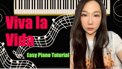 Viva la Vida PIANO Easy Slow Tutorial