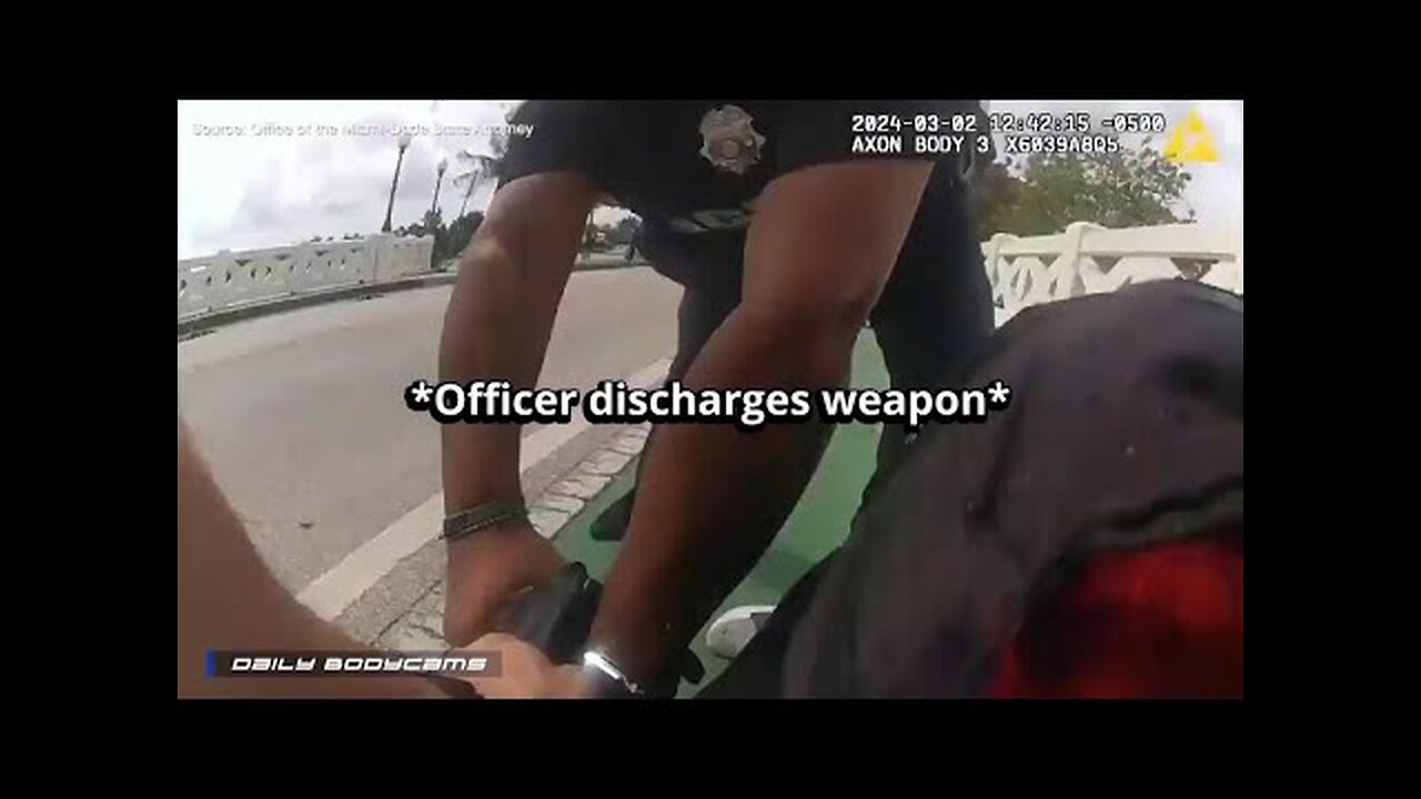 Miami Beach Cop Accidentally Shoots Fellow Officer During Struggle!
