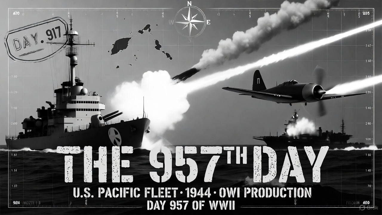 "The 957th Day (1944) - WWII Pacific Fleet Combat Documentary"