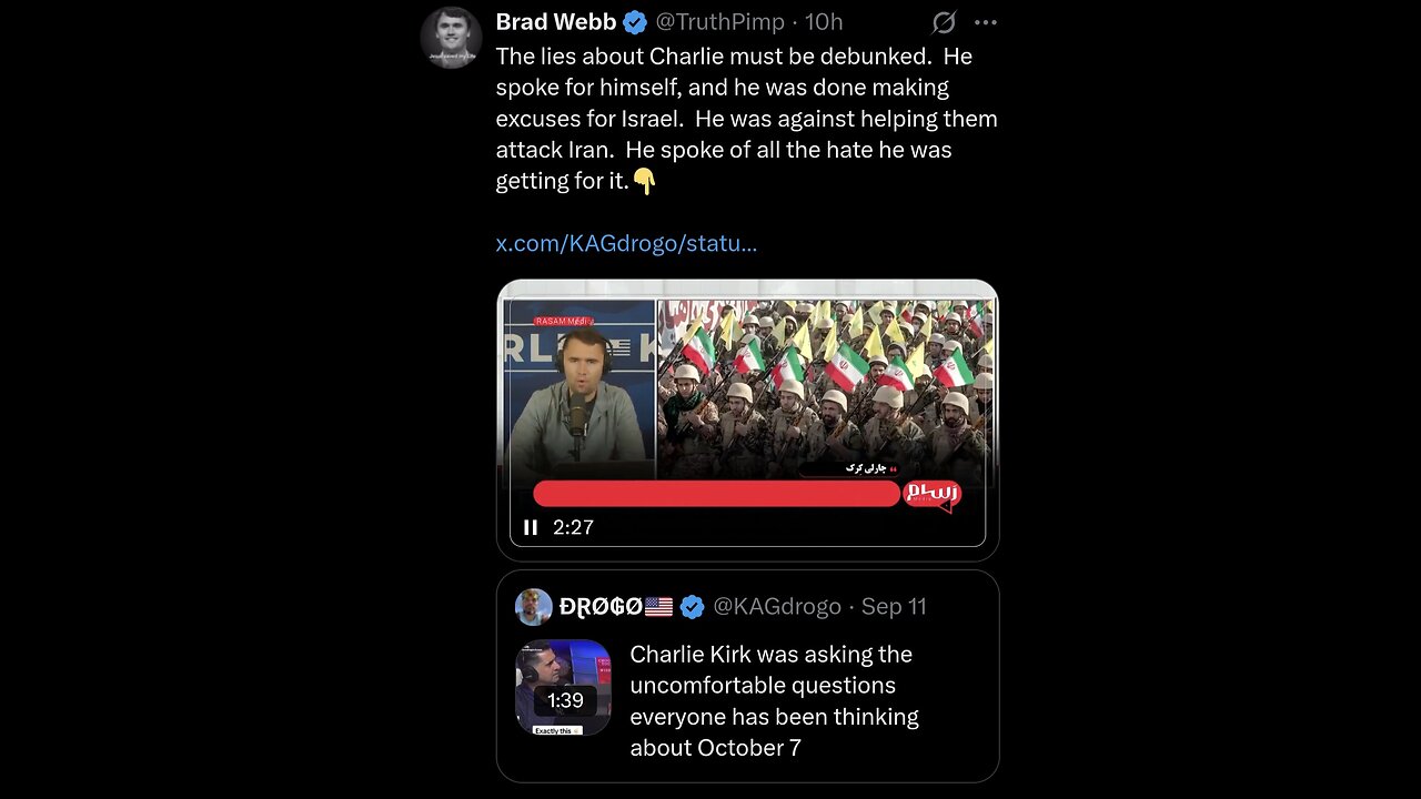 Charlie Kirk Assassination | Is it that cut an dried . People are talking Isreal involved