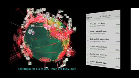 7.6 EARTHSHAKE HITS JAPAN DEC/8/2025