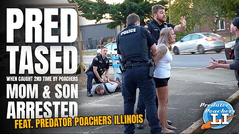 Pred TASED When Caught 2nd Time By Poachers - Mom And Son ARRESTED (Terre Haute, IN) W/ PPIllinois