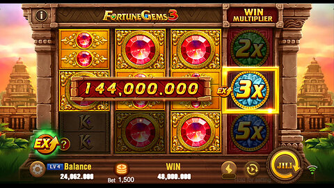 500 to 168k in Fortune Gems lll Jili Slot
