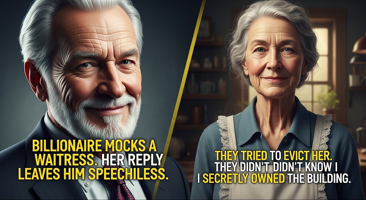Lonely Billionaire's Cruel Joke on a Poor Waitress ! He Had Billions, But She Had The Real Power