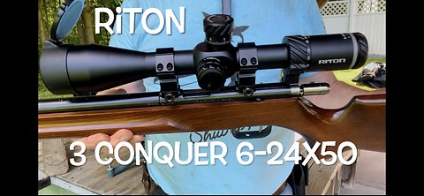 Riton 6-24x50 3 Conquer rifle scope review and plinking