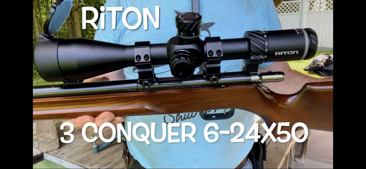 Riton 6-24x50 3 Conquer rifle scope review and plinking