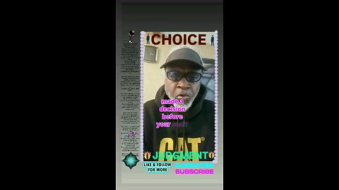 ▪︎CHOICE AND JUDGMENT/SALVATION OR DAMNATION▪︎