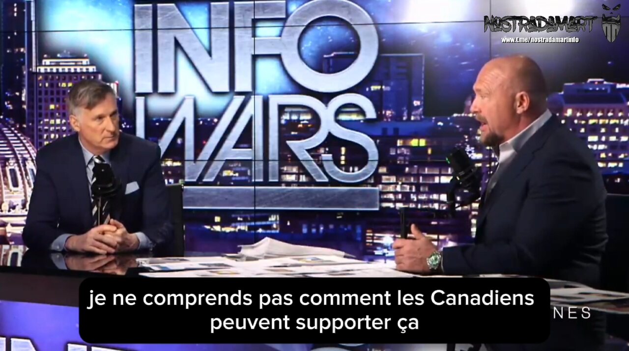 Maxime Bernier sur infowars avec Alex Jones