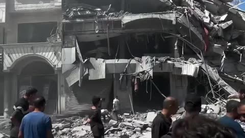 Israel terrorist forces are systematically turning Gaza City into a heap of rubble