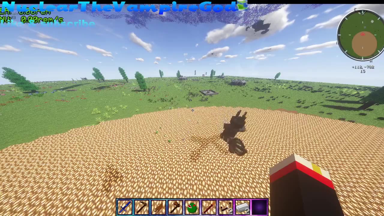 Minecraft Mob Battle Morgoth vs giant crocadile